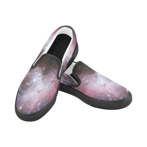 Eagle Nebula Slip-on Canvas Shoes for Kid (Model 019)