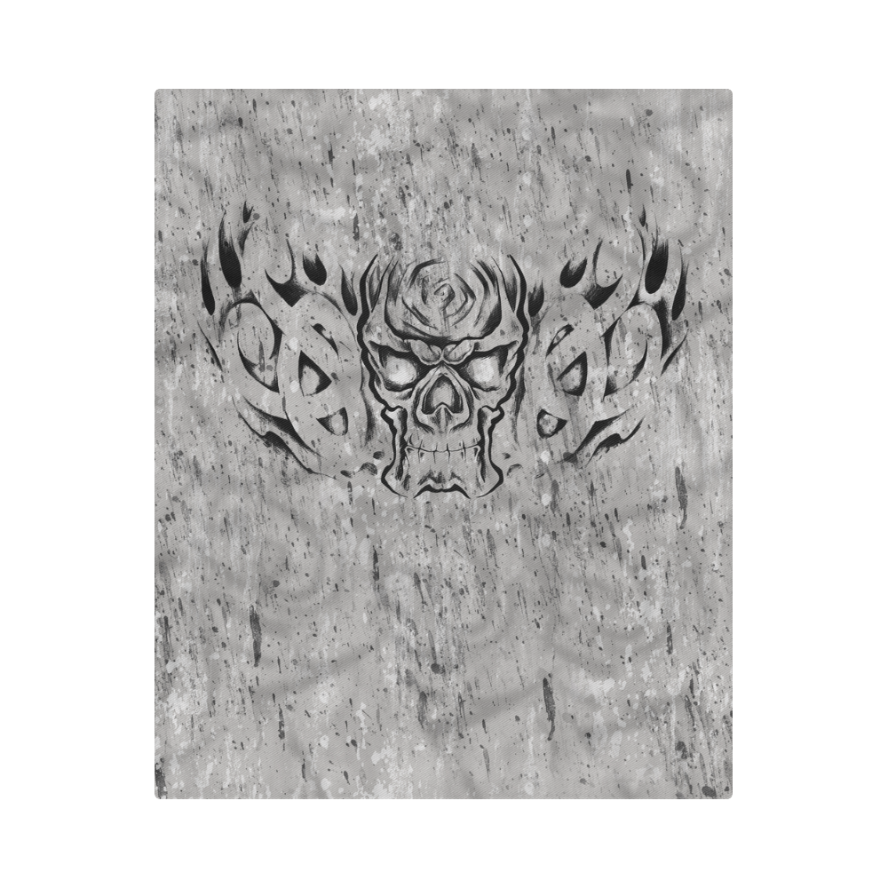 Tribal Skull Gothic Art Duvet Cover 86"x70" ( All-over-print)