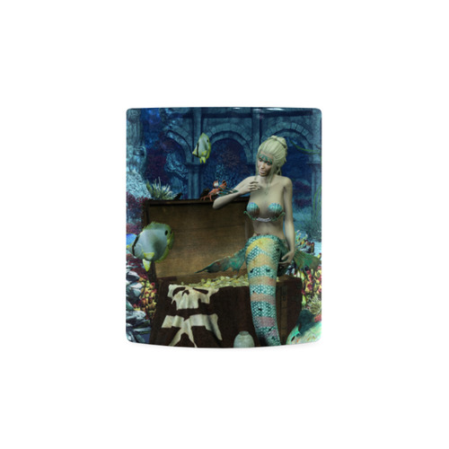 Underwater wold with mermaid White Mug(11OZ)