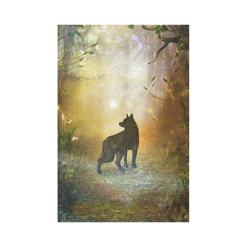 Teh lonely wolf Garden Flag 12‘’x18‘’（Without Flagpole）