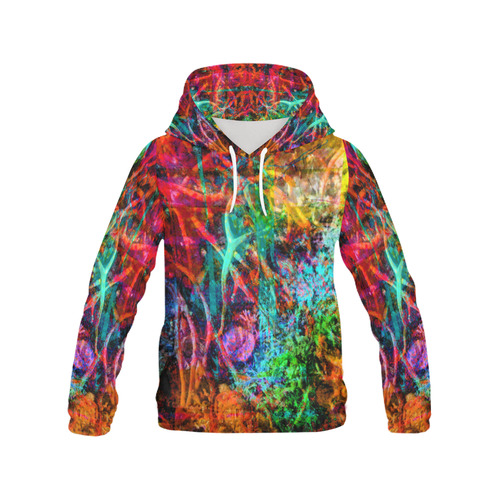 Sea Weed Color by Martina Webster All Over Print Hoodie for Women (USA Size) (Model H13)