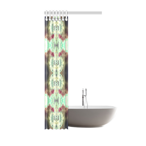 Delicate Japanese Gardens Fractal Abstract Shower Curtain 36"x72"