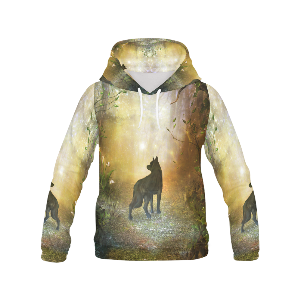 Teh lonely wolf All Over Print Hoodie for Men (USA Size) (Model H13)