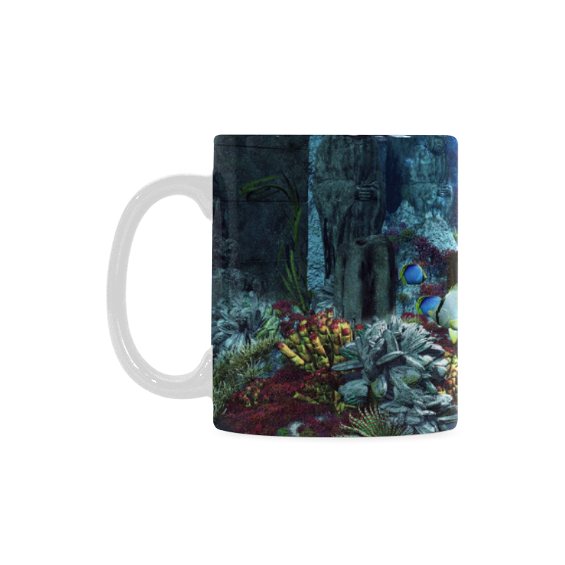 Underwater wold with mermaid White Mug(11OZ)