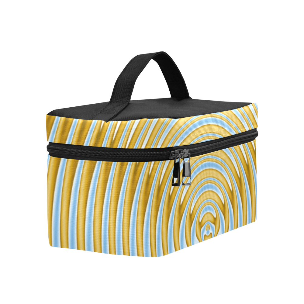 Gold Blue Rings Lunch Bag/Large (Model 1658)