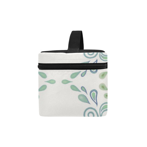 Blue and Green watercolor pattern Lunch Bag/Large (Model 1658)