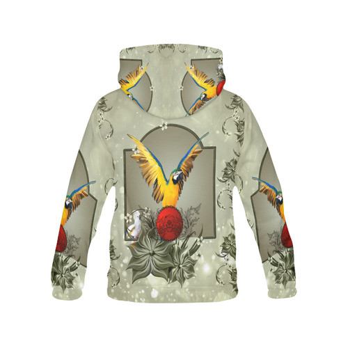 Wonderful parrot All Over Print Hoodie for Men (USA Size) (Model H13)