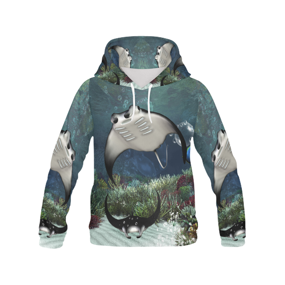 Awesme manta All Over Print Hoodie for Men (USA Size) (Model H13)