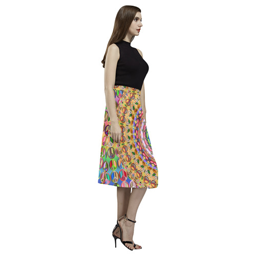 Peace Mandala Aoede Crepe Skirt (Model D16)