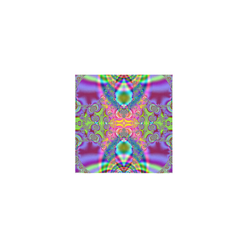 Bohemian Lace Tie-Dye Fractal Abstract Square Towel 13“x13”