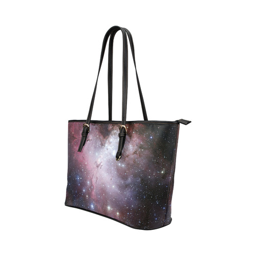 Eagle Nebula Leather Tote Bag/Large (Model 1651)