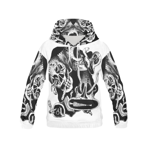 Feast on the Dead All Over Print Hoodie for Women (USA Size) (Model H13)