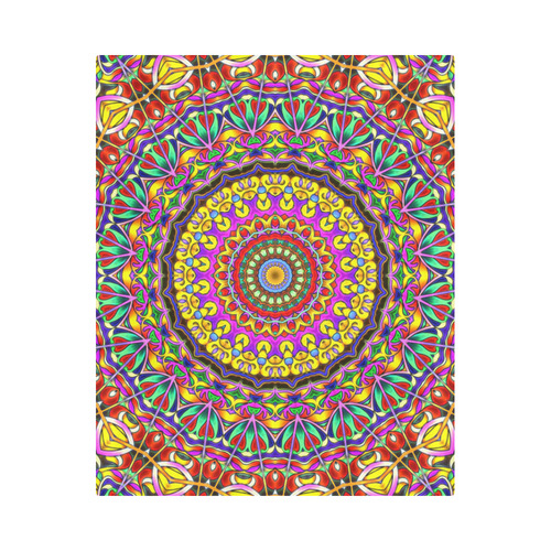 Oriental Watercolor Mandala multicolored h Duvet Cover 86"x70" ( All-over-print)