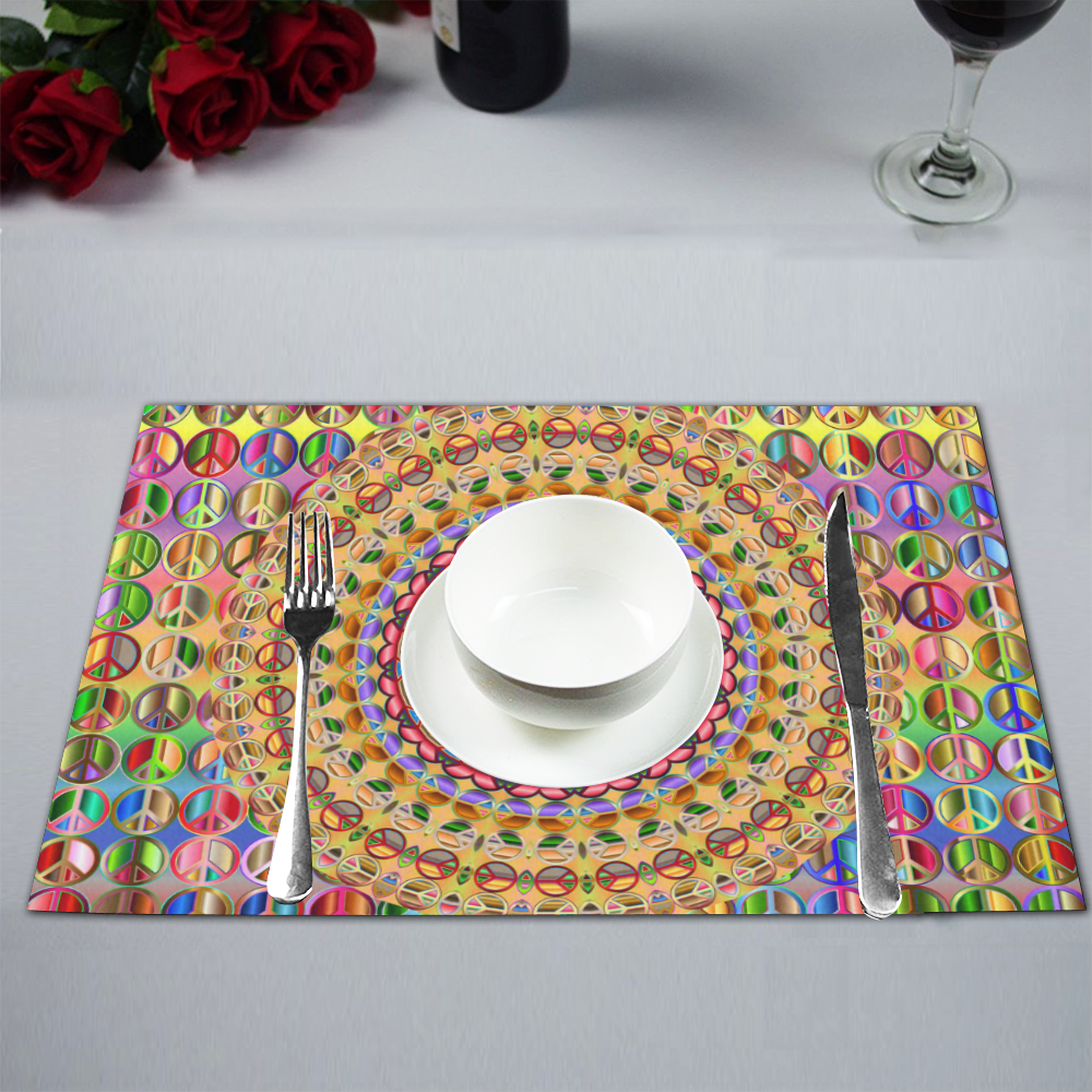 Peace Mandala Placemat 12’’ x 18’’ (Set of 2)