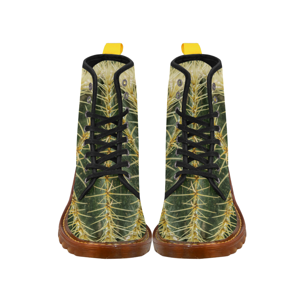 Photography Art - Cactus green yellow Martin Boots For Women Model 1203H