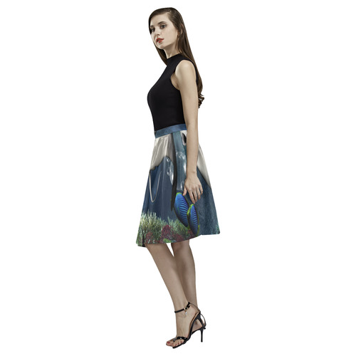 Awesme manta Melete Pleated Midi Skirt (Model D15)