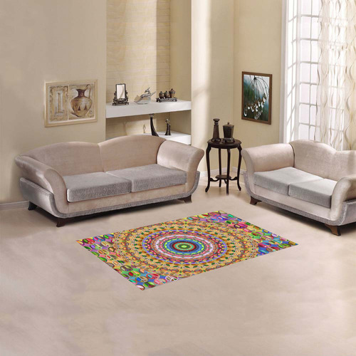 Peace Mandala Area Rug 2'7"x 1'8‘’