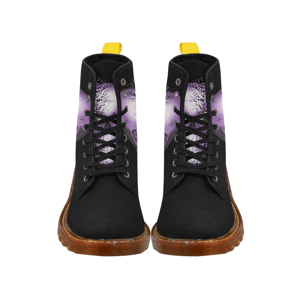 Broken Skull, lilac by JamColors Martin Boots For Women Model 1203H