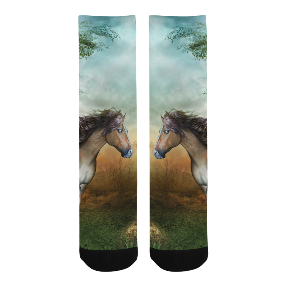 Wonderful running horse Trouser Socks