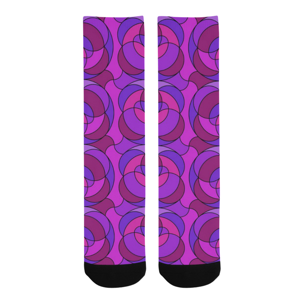 Retro Pattern 1973 B by JamColors Trouser Socks