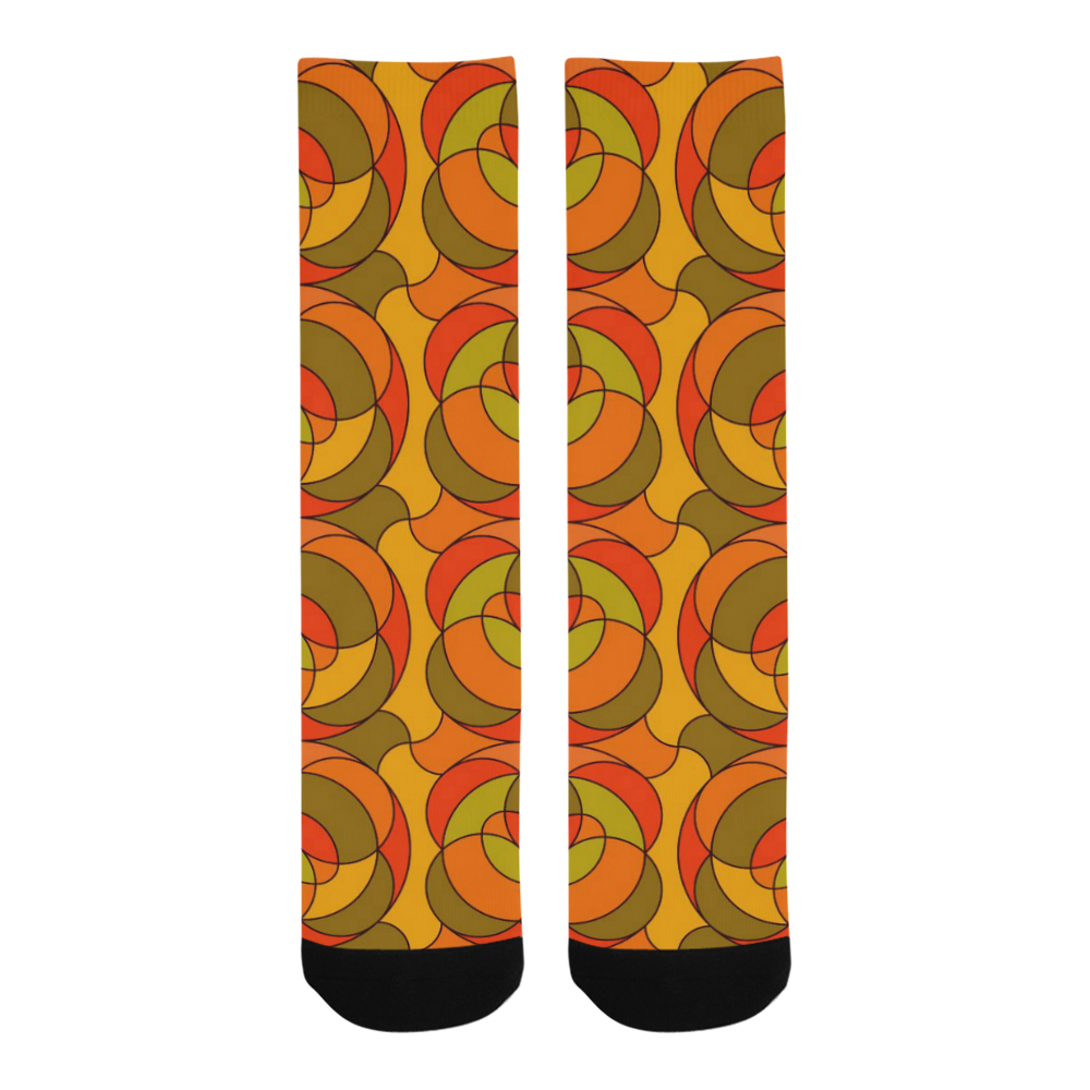 Retro Pattern 1973 H by JamColors Trouser Socks