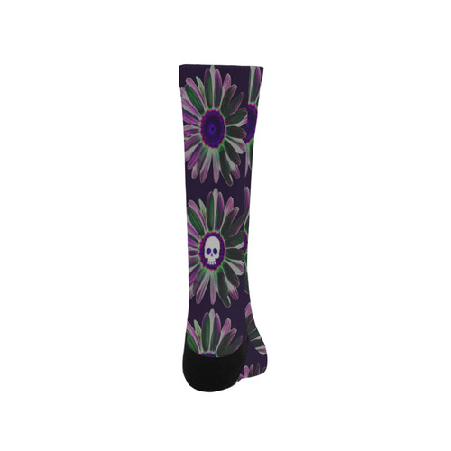 Skull Flowers Trouser Socks