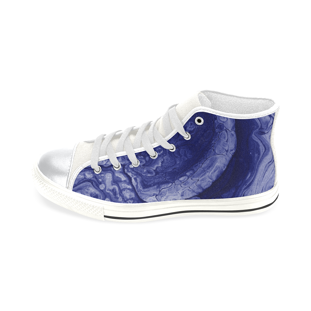 Frozen Intestines High Top Canvas Shoes for Kid (Model 017)