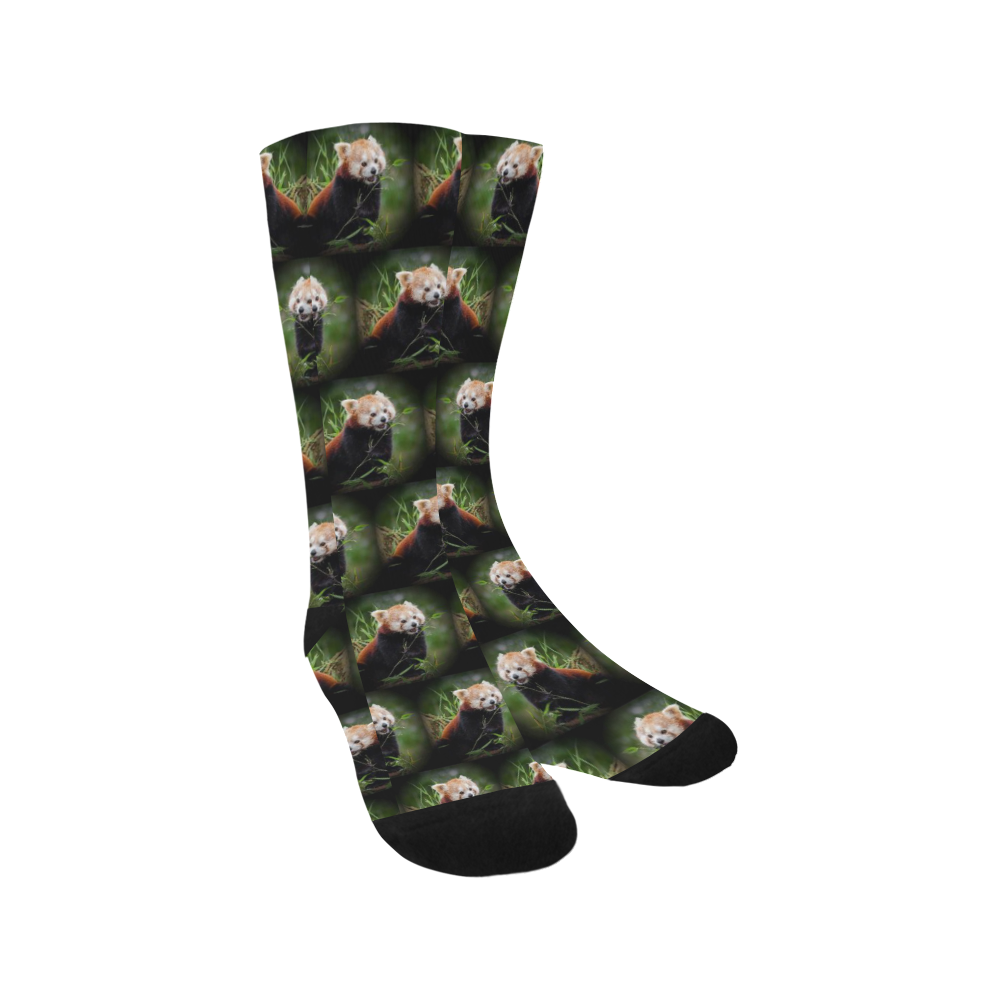 cute animal drops - red panda by JamColors Trouser Socks