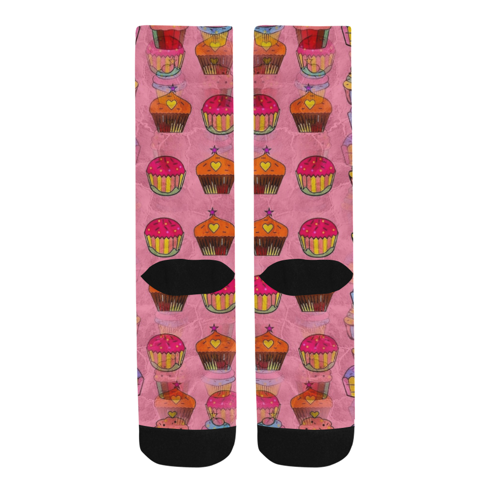 Cupcake Popart by Nico Bielow Trouser Socks