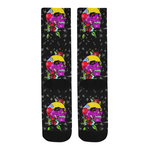 A Skull Rose by Popart Lover Trouser Socks