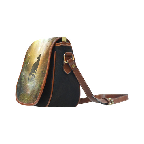 Teh lonely wolf Saddle Bag/Small (Model 1649)(Flap Customization)
