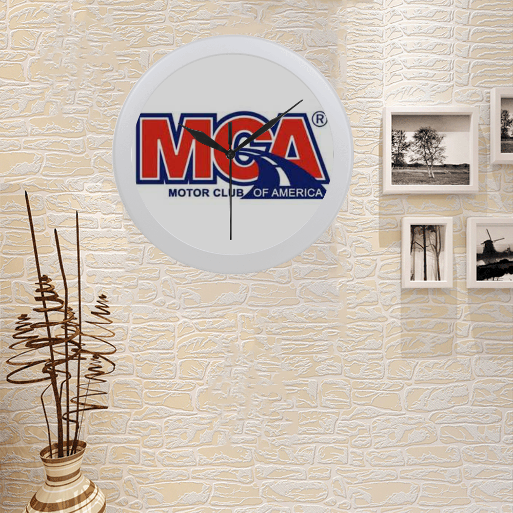MCA Circular Plastic Wall clock