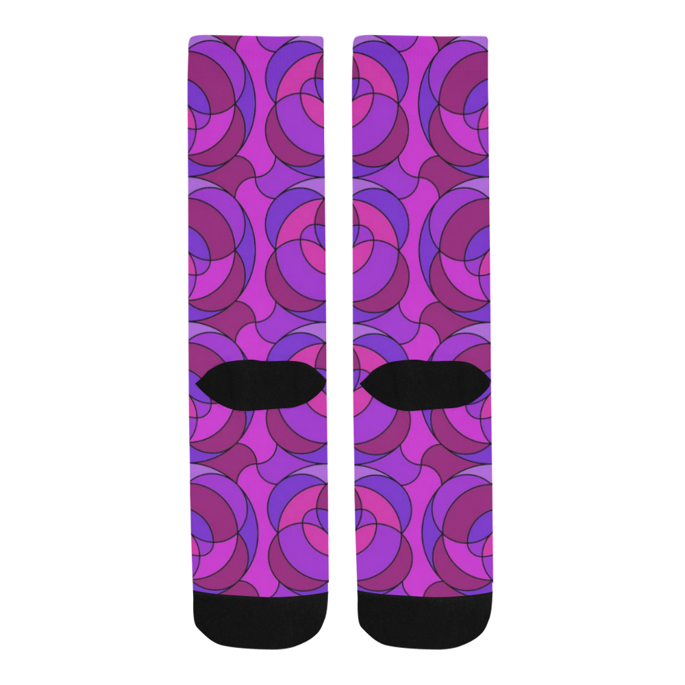 Retro Pattern 1973 B by JamColors Trouser Socks