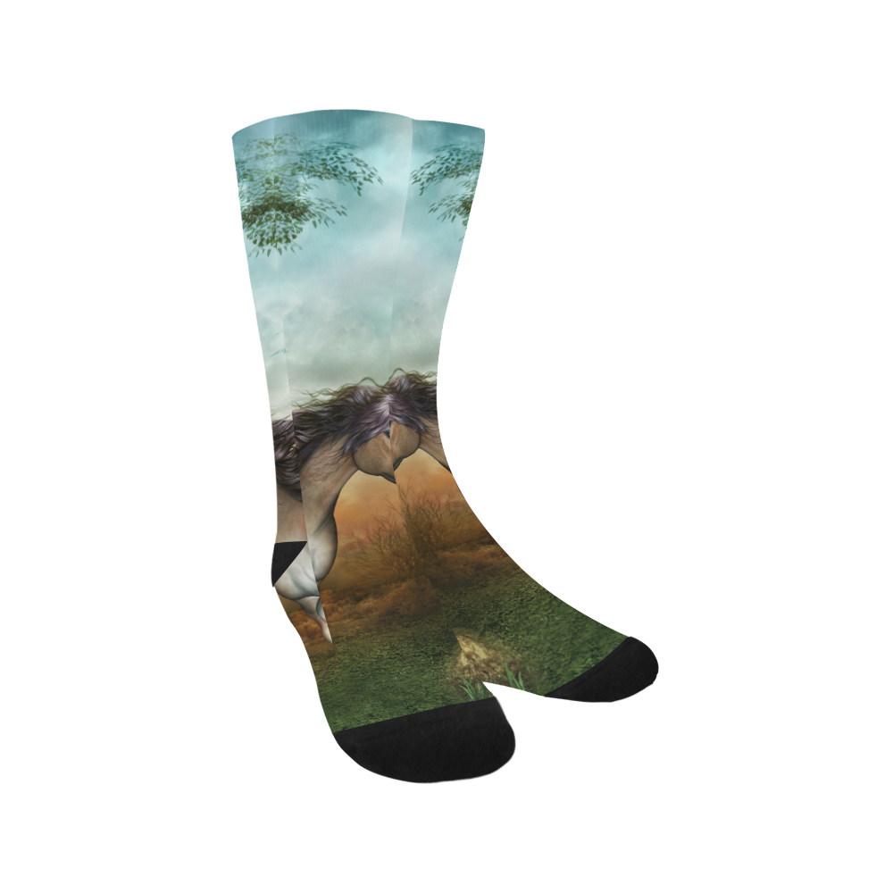 Wonderful running horse Trouser Socks