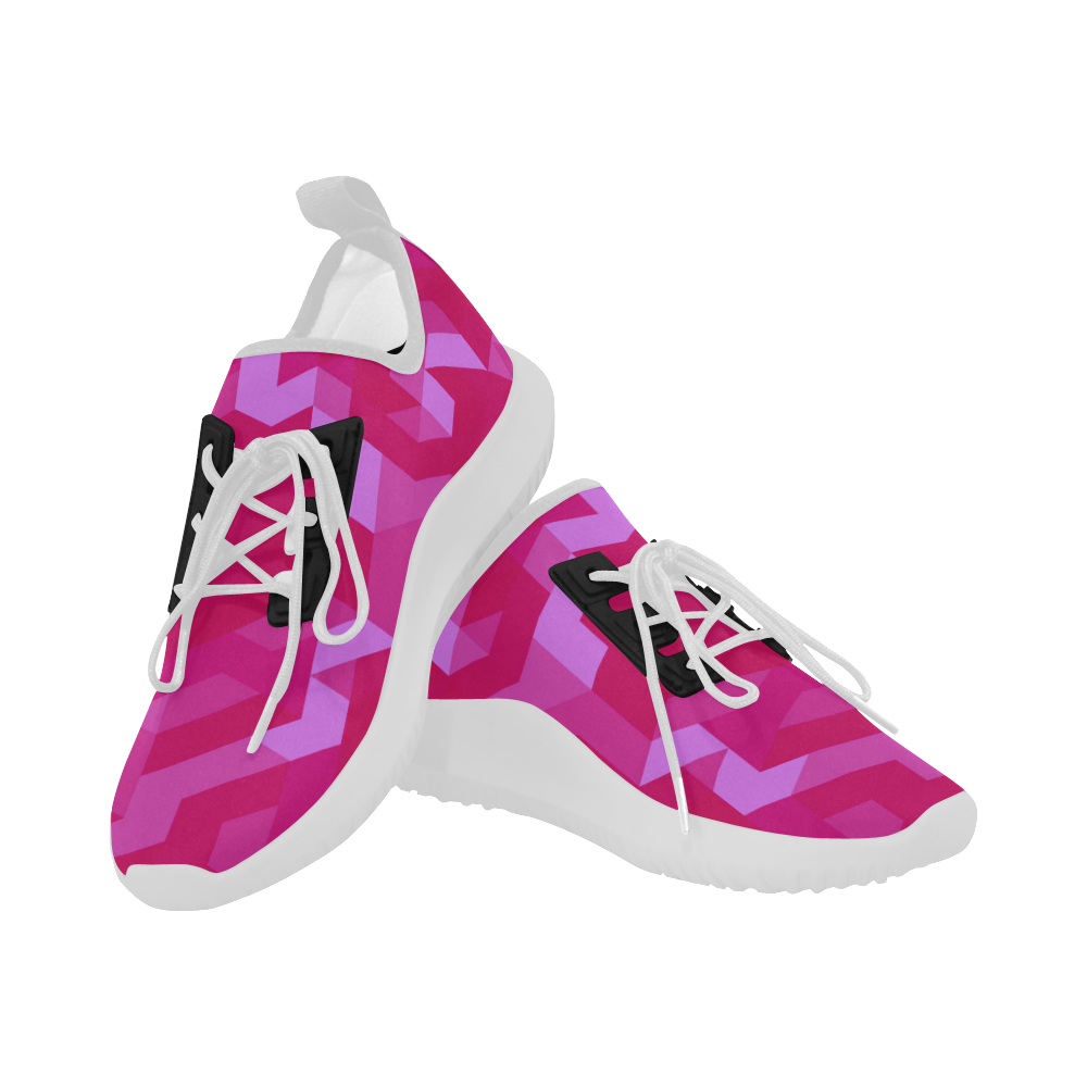 Dolphin ultra light running shoes : Pink crystal 3D Dolphin Ultra Light Running Shoes for Women (Model 035)
