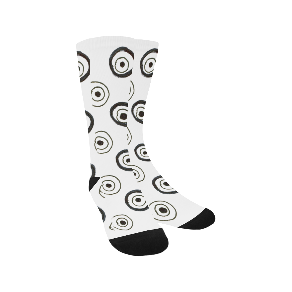 Artistic socks : black and white Trouser Socks