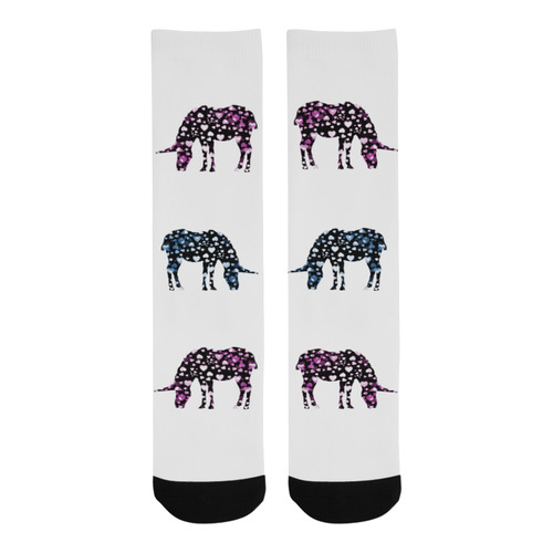 unicorn hearts Trouser Socks