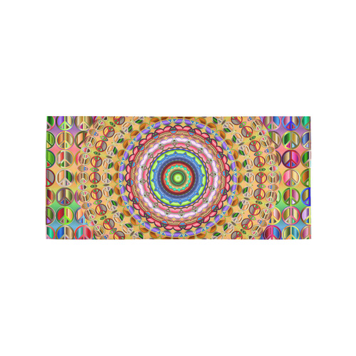 Peace Mandala Area Rug 7'x3'3''