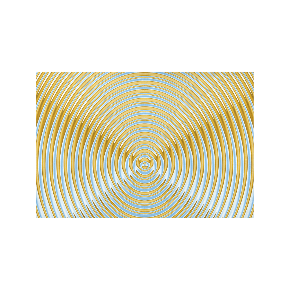 Gold Blue Rings Placemat 12’’ x 18’’ (Two Pieces)
