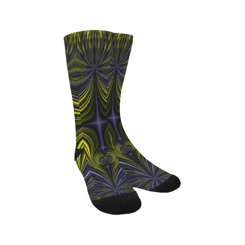 Northern Lights Aurora Borealis Fractal Abstract Trouser Socks