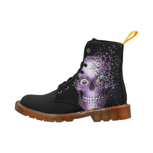 Broken Skull, lilac by JamColors Martin Boots For Women Model 1203H