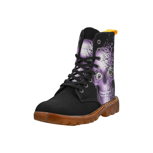 Broken Skull, lilac by JamColors Martin Boots For Women Model 1203H
