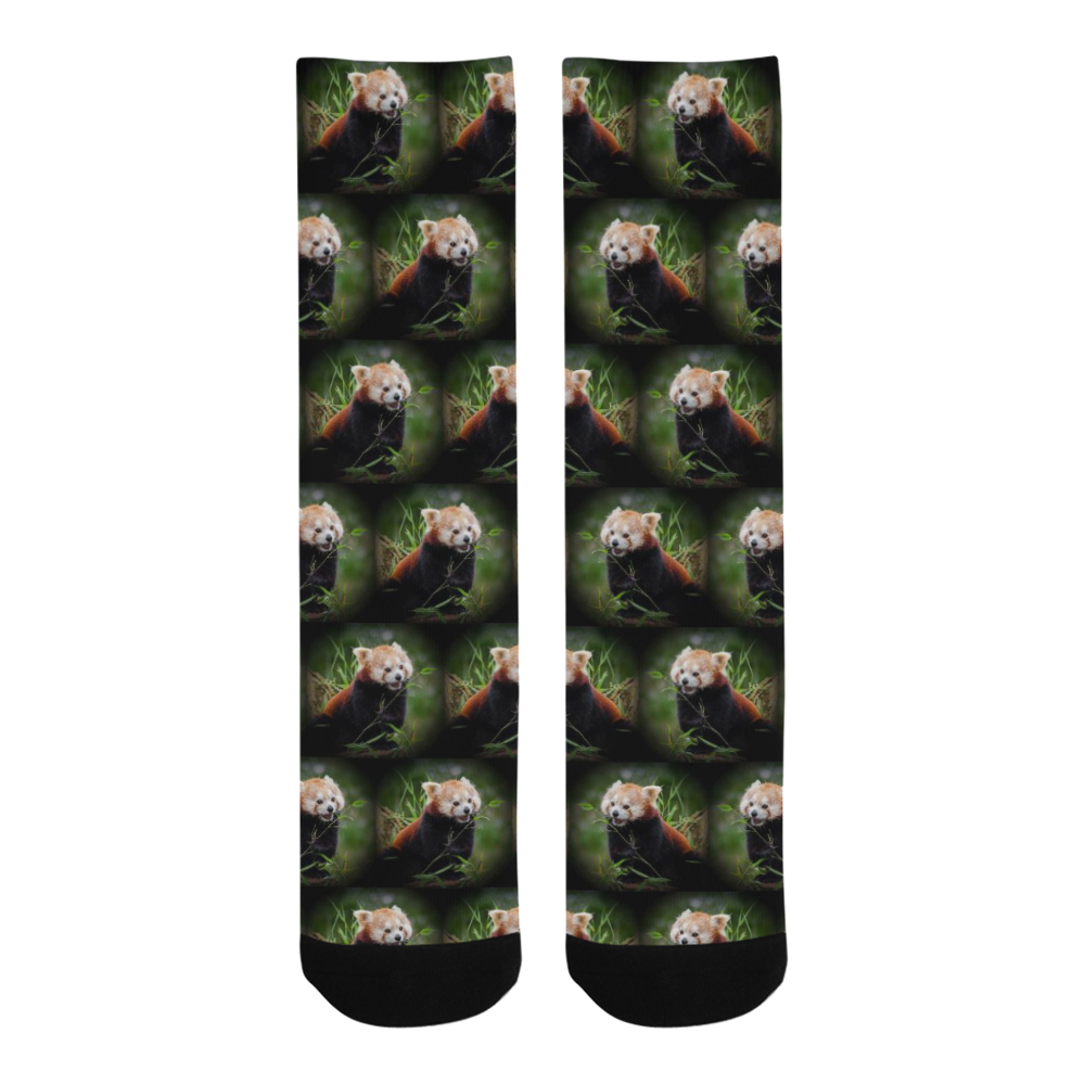 cute animal drops - red panda by JamColors Trouser Socks