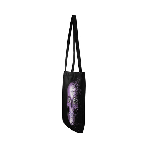 Broken Skull, lilac by JamColors Reusable Shopping Bag Model 1660 (Two sides)