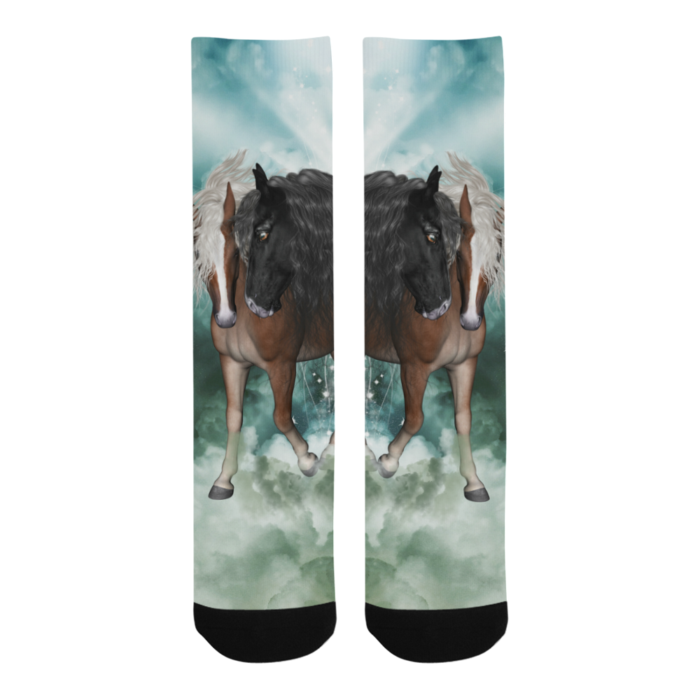 The wonderful couple horses Trouser Socks