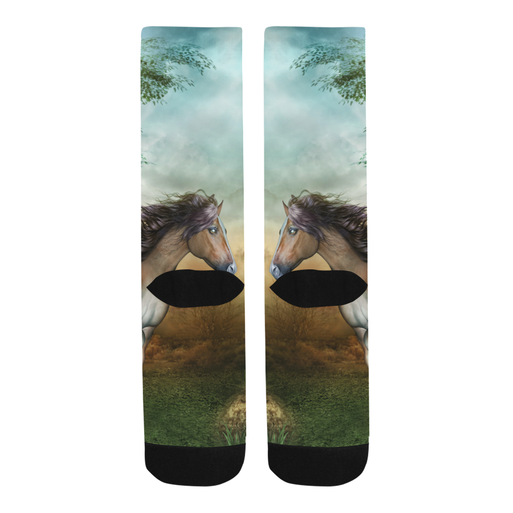 Wonderful running horse Trouser Socks