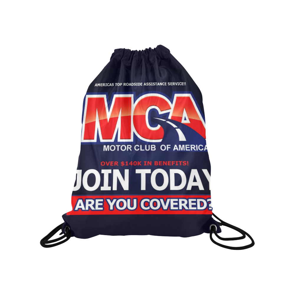 MCA Medium Drawstring Bag Model 1604 (Twin Sides) 13.8"(W) * 18.1"(H)