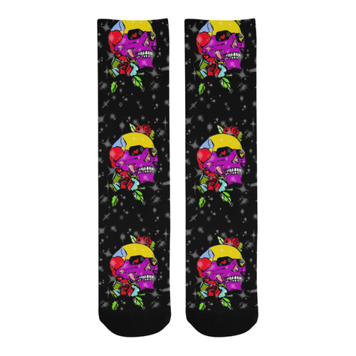 A Skull Rose by Popart Lover Trouser Socks