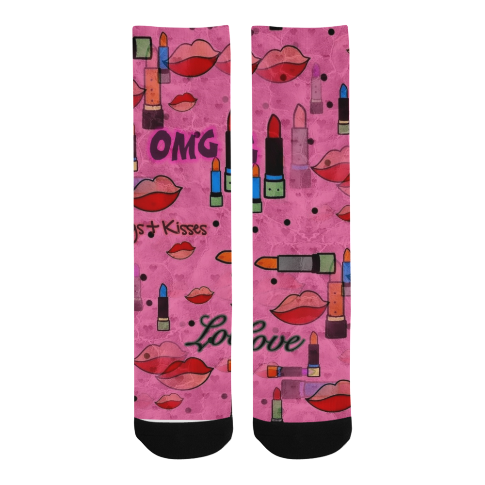 Lipstick Popart by Nico Bielow Trouser Socks