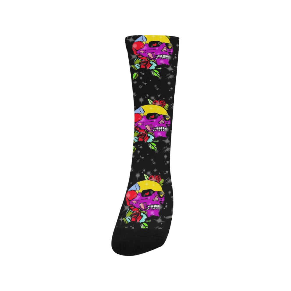 A Skull Rose by Popart Lover Trouser Socks